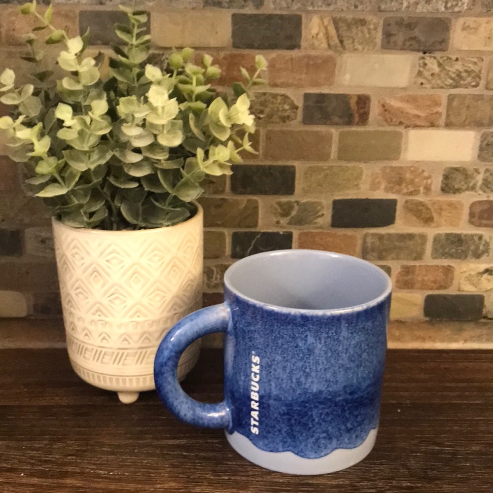 Starbucks Blue Ombre Ceramic Coffee Mug